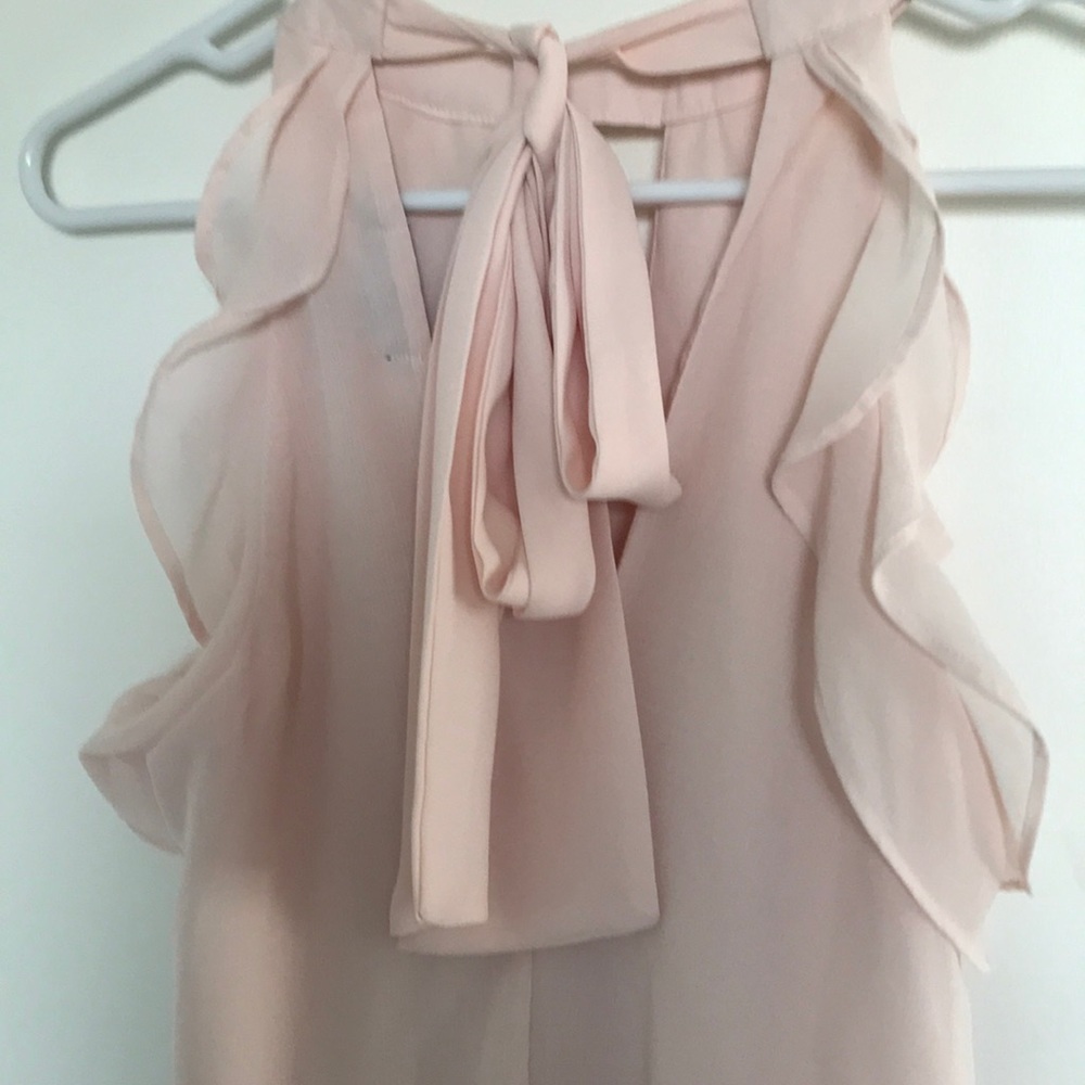 XS V neck tie blouse - Picture 2 of 5